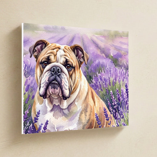Gallery-wrapped canvas side profile showing the 0.75 inch depth
