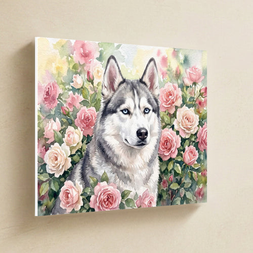 Gallery-wrapped canvas side profile showing the 0.75 inch depth