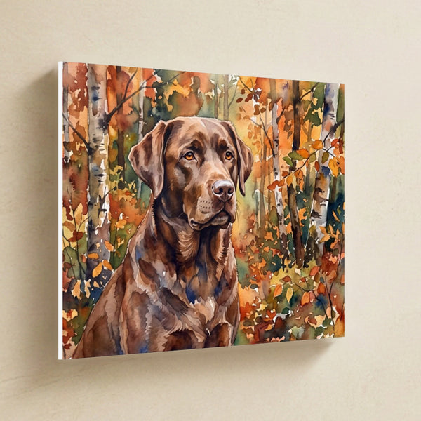 Labrador Retriever Watercolor Canvas Wall Art, Soft Dog Painting, Labrador Retriever Lover Gift, Stretched Canvas