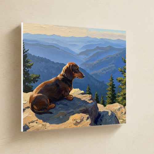 Gallery-wrapped canvas side profile showing the 0.75 inch depth