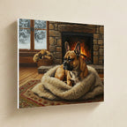 French Bulldog Acrylic canvas print by Tritan, angled view