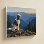 Poodle Acrylic canvas print by Tritan, angled view