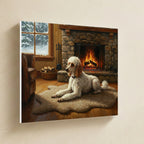Poodle Acrylic canvas print by Tritan, angled view
