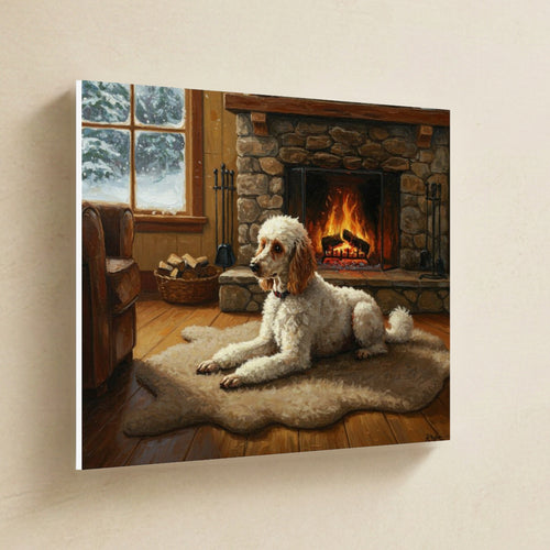Gallery-wrapped canvas side profile showing the 0.75 inch depth