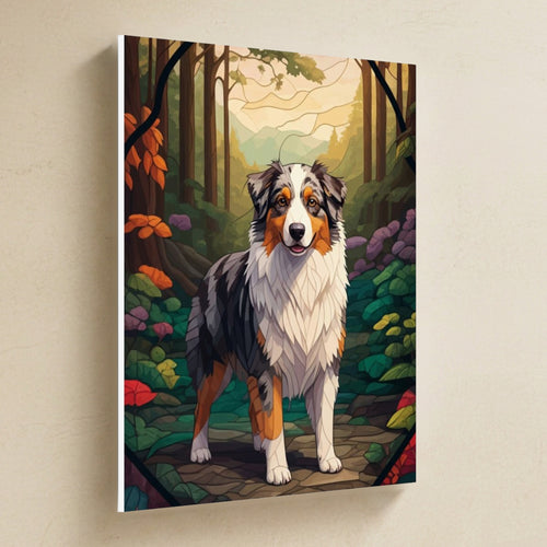 Gallery-wrapped canvas side profile showing the 0.75 inch depth