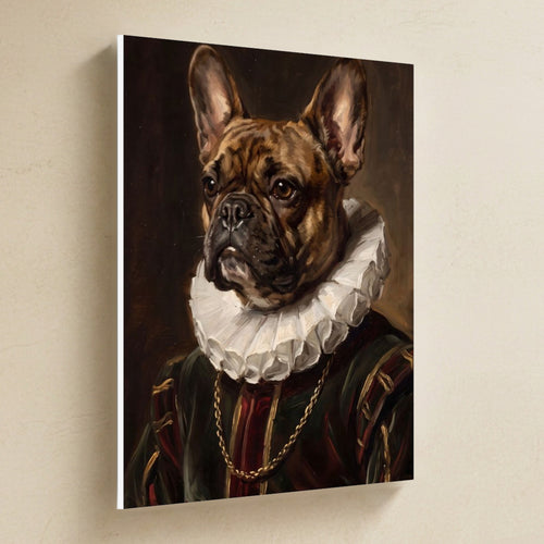 Gallery-wrapped canvas side profile showing the 0.75 inch depth