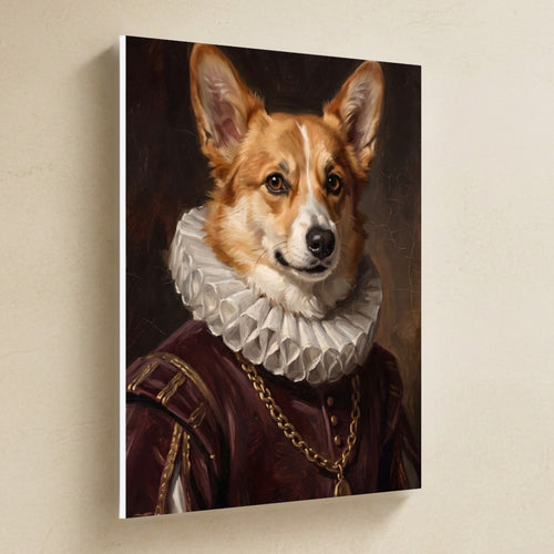 Gallery-wrapped canvas side profile showing the 0.75 inch depth
