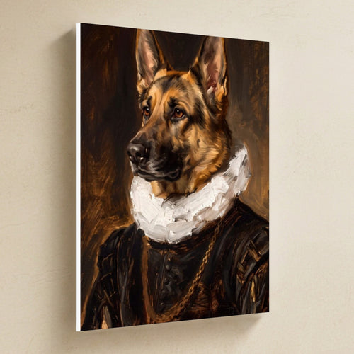 Gallery-wrapped canvas side profile showing the 0.75 inch depth