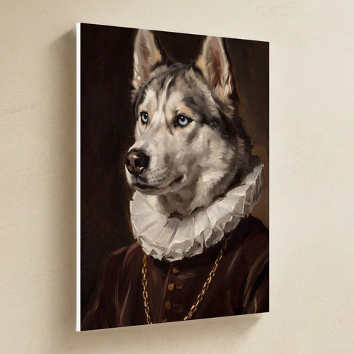 Gallery-wrapped canvas side profile showing the 0.75 inch depth