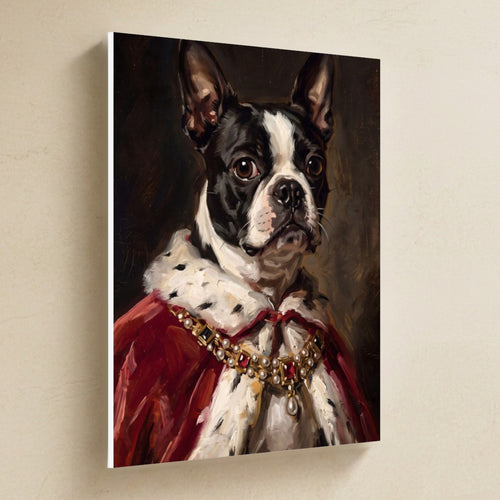 Gallery-wrapped canvas side profile showing the 0.75 inch depth