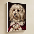 Havanese Kings & Queens canvas print by Tritan, angled view