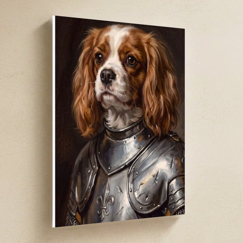 Gallery-wrapped canvas side profile showing the 0.75 inch depth