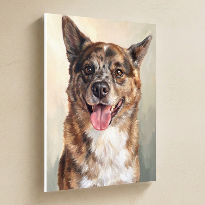 Apollo, a Shiba × Pomeranian, as a custom Tritan portrait
