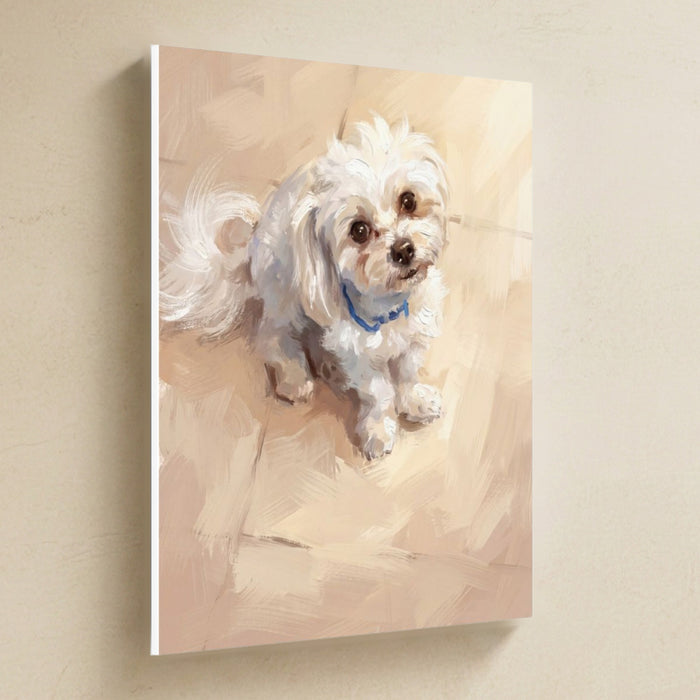 Maltese painted portrait canvas