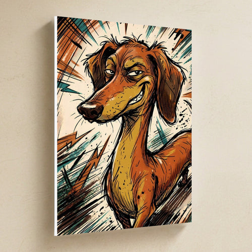 Gallery-wrapped canvas side profile showing the 0.75 inch depth