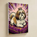 Shih Tzu Comic Pop Art canvas print by Tritan, angled view