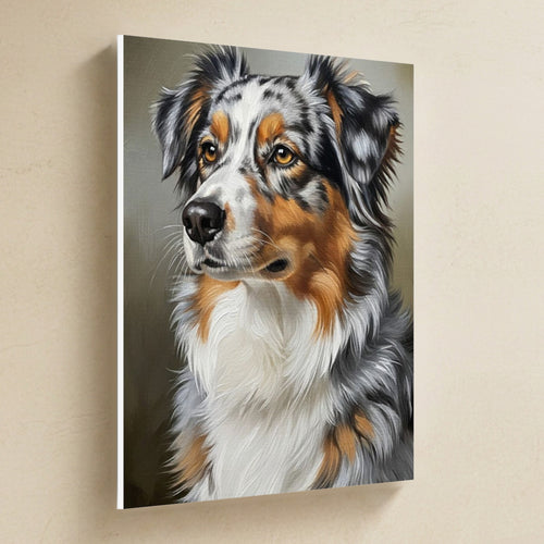 Gallery-wrapped canvas side profile showing the 0.75 inch depth