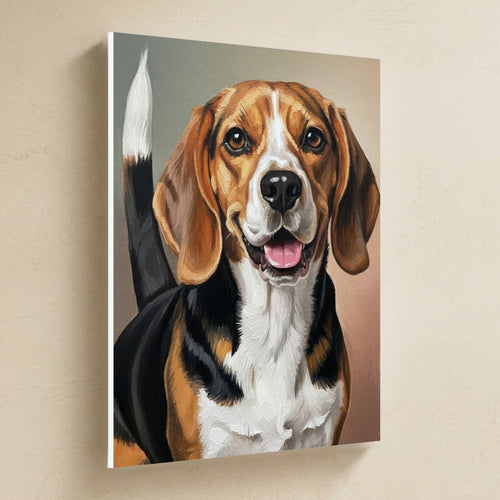 Gallery-wrapped canvas side profile showing the 0.75 inch depth