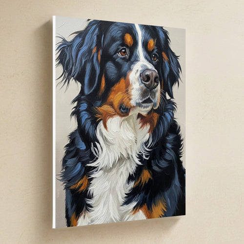 Gallery-wrapped canvas side profile showing the 0.75 inch depth