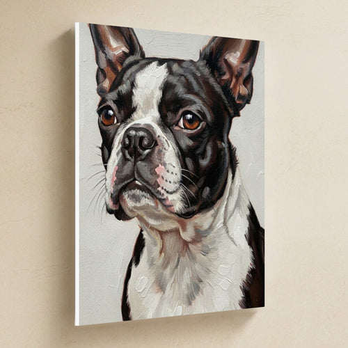 Gallery-wrapped canvas side profile showing the 0.75 inch depth