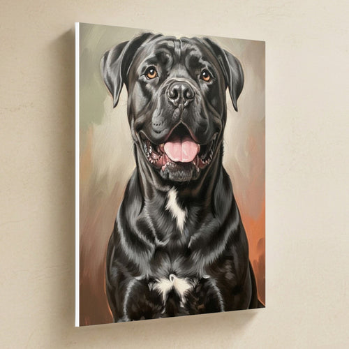 Gallery-wrapped canvas side profile showing the 0.75 inch depth