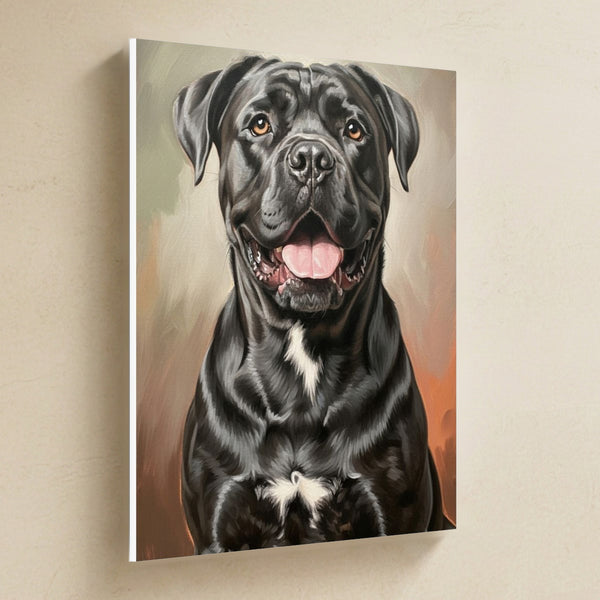 Cane Corso Art | Oil Painting Canvas Print | Dog Portrait Wall Art | Cane Corso Gift for Owners | Italian Mastiff Decor