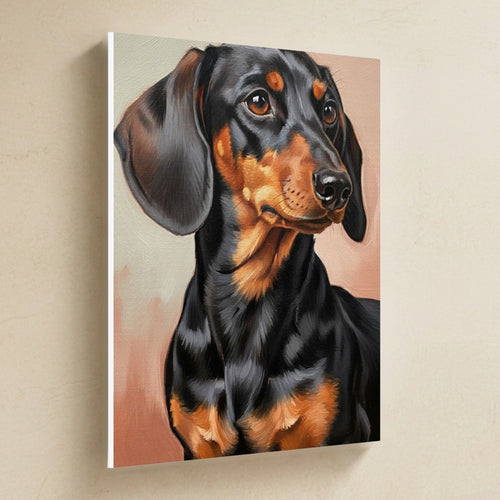 Gallery-wrapped canvas side profile showing the 0.75 inch depth