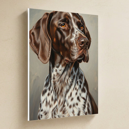Gallery-wrapped canvas side profile showing the 0.75 inch depth