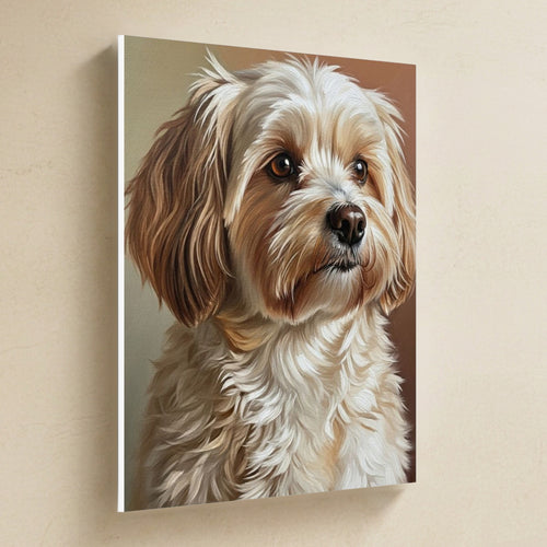 Gallery-wrapped canvas side profile showing the 0.75 inch depth