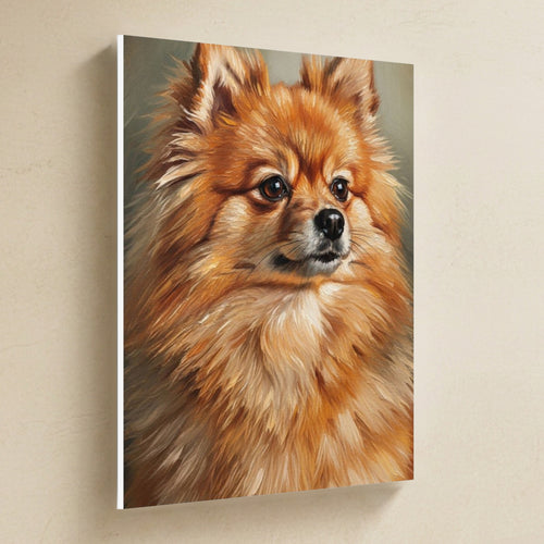 Gallery-wrapped canvas side profile showing the 0.75 inch depth