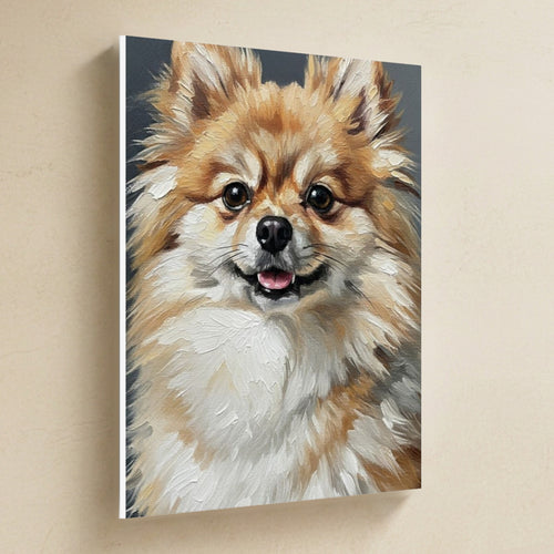 Gallery-wrapped canvas side profile showing the 0.75 inch depth