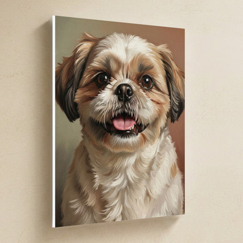 Gallery-wrapped canvas side profile showing the 0.75 inch depth