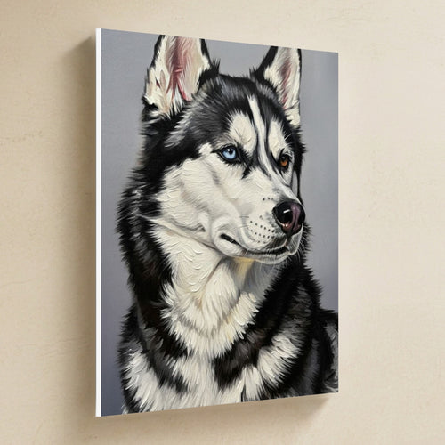 Gallery-wrapped canvas side profile showing the 0.75 inch depth