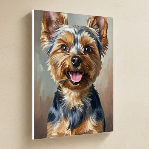 Gallery-wrapped canvas side profile showing the 0.75 inch depth