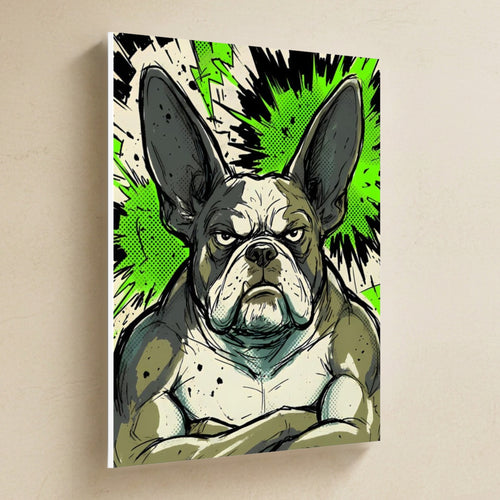 Gallery-wrapped canvas side profile showing the 0.75 inch depth