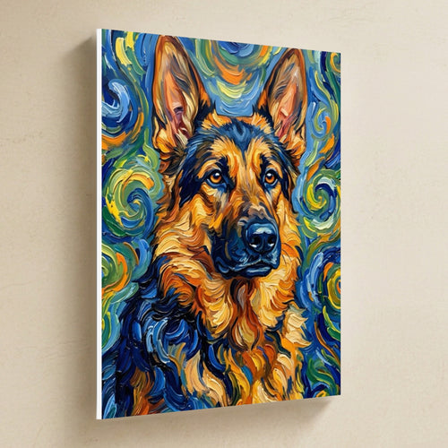 Gallery-wrapped canvas side profile showing the 0.75 inch depth