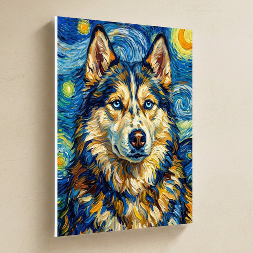 Gallery-wrapped canvas side profile showing the 0.75 inch depth