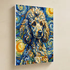 Poodle Post-Impressionist canvas print by Tritan, angled view