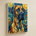Great Dane Post-Impressionist canvas print by Tritan, angled view