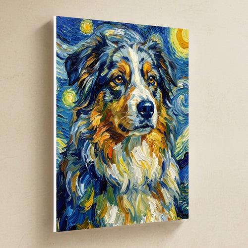 Gallery-wrapped canvas side profile showing the 0.75 inch depth