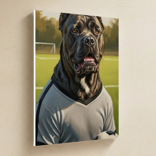 Gallery-wrapped canvas side profile showing the 0.75 inch depth