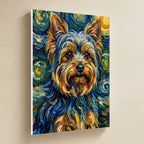Yorkshire Terrier Post-Impressionist canvas print by Tritan, angled view
