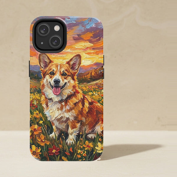 Pembroke Welsh Corgi Acrylic Phone Case, Colorful Dog Art, Pembroke Welsh Corgi Lover Gift, Tough Case for iPhone and Samsung