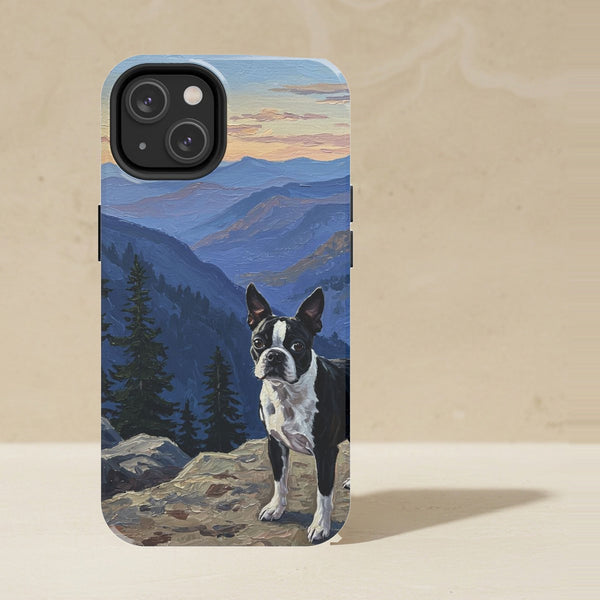 Boston Terrier Acrylic Phone Case, Colorful Dog Art, Boston Terrier Lover Gift, Tough Case for iPhone and Samsung