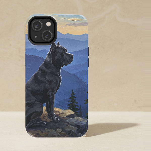 Acrylic Gallery Print Cane Corso - Mountain Overlook | Tough Phone Case
