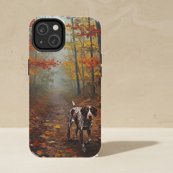 German Shorthaired Pointer Acrylic Phone Case, Colorful Dog Art, German Shorthaired Pointer Lover Gift, Tough Case for iPhone and Samsung