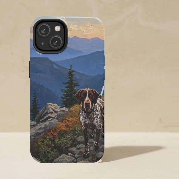German Shorthaired Pointer Acrylic Phone Case, Colorful Dog Art, German Shorthaired Pointer Lover Gift, Tough Case for iPhone and Samsung