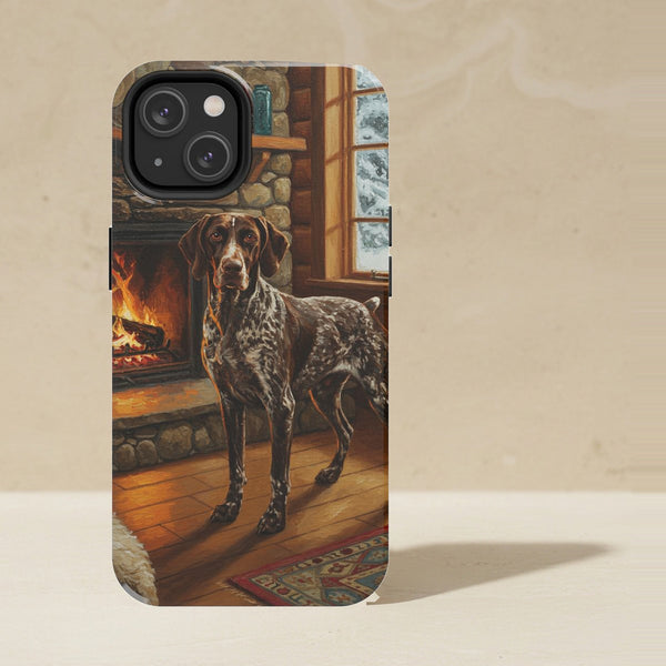 German Shorthaired Pointer Acrylic Phone Case, Colorful Dog Art, German Shorthaired Pointer Lover Gift, Tough Case for iPhone and Samsung