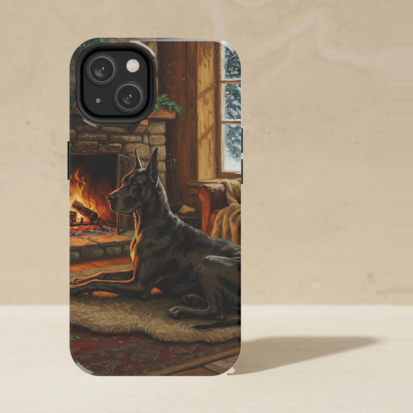 Great Dane Acrylic Phone Case, Colorful Dog Art, Great Dane Lover Gift, Tough Case for iPhone and Samsung