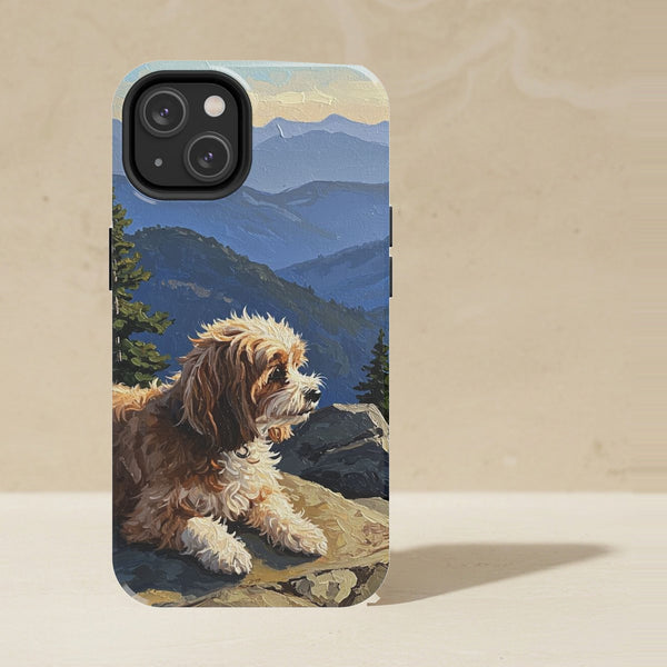 Havanese Acrylic Phone Case, Colorful Dog Art, Havanese Lover Gift, Tough Case for iPhone and Samsung
